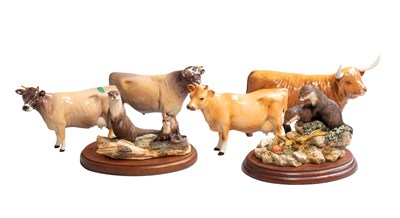 Lot 1147 - Beswick Cattle, comprising: Jersey Bull Ch....