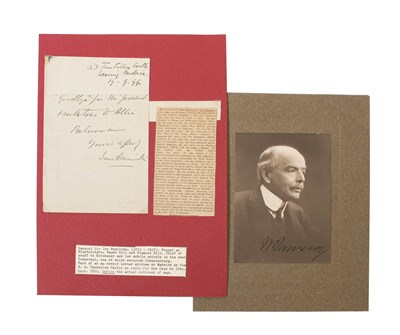 Lot 155 - A Rare Signed Photograph of Leander Starr...