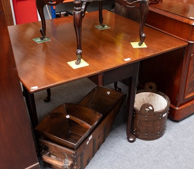 Lot 1374 - An 18th Century Mahogany Drop Leaf Table, on...