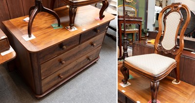 Lot 1376 - A Victorian Mahogany Three Height Chest of...