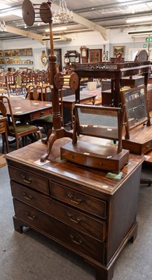 Lot 1379 - A George III Mahogany Three Height Chest of...