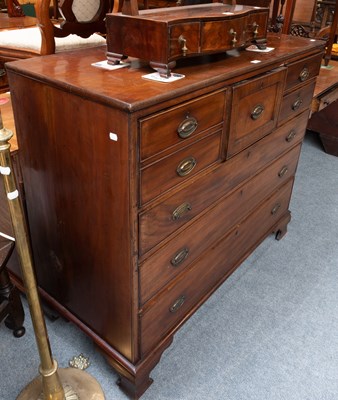 Lot 1382 - A George III Mahogany Chest of Drawers, 120cm...