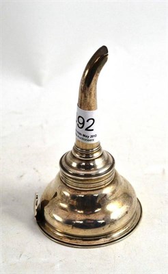 Lot 492 - A George III silver wine funnel, London 1783, maker's mark 'WS'