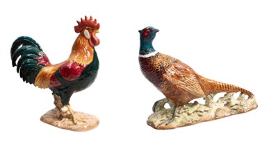 Lot 1129 - Beswick Leghorn Cockerel, model No. 1892, teal...
