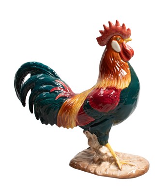 Lot 1128 - Beswick Leghorn Cockerel, model No. 1892, teal...