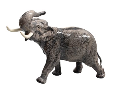 Lot 1132 - Beswick Elephant, trunk stretching, large,...