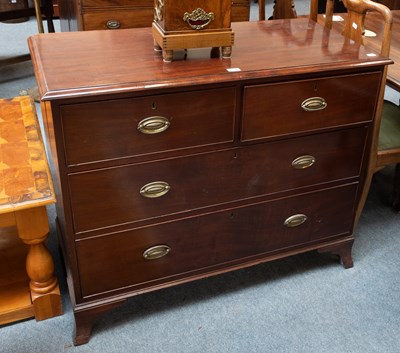Lot 1395 - A 19th Century Mahogany Three Height Chest of...