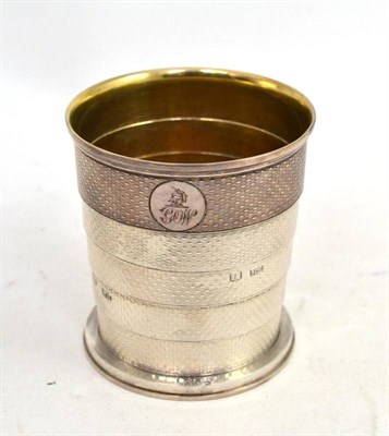 Lot 495 - Silver collapsible beaker