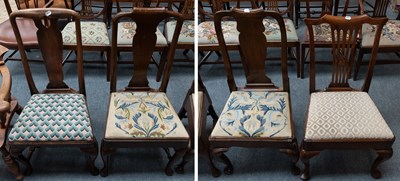 Lot 1402 - Four Various 18th Century Dining Chairs, all...