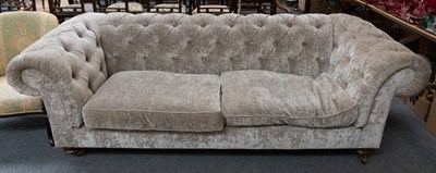 Lot 1406 - A Modern Buttoned Chesterfield Style Sofa, 240cm