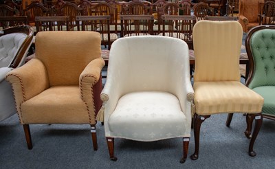 Lot 1409 - An 18th Style Mahogany Framed Side Chair, a...