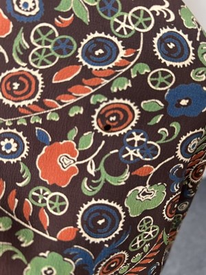 Lot 2064 - Circa 1940s Day Dresses comprising a brown...