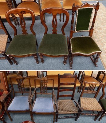 Lot 1415 - A Pair of Edwardian Inlaid Mahogany Open...