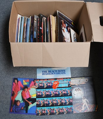 Lot 51a - A Box of LP Records, including Dire Straits...