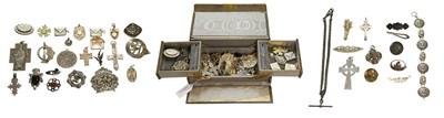 Lot 520 - A Quantity of Silver and White Metal Jewellery,...