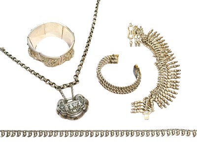 Lot 515 - A Quantity of Silver and White Metal Jewellery,...
