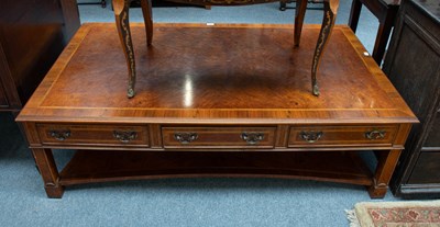 Lot 1427 - A Reproduction Cross and Feather Banded Walnut...