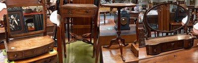 Lot 1438 - A George III Mahogany Washstand, together with...