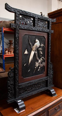 Lot 1447 - An Early 20th Century Japanese Ebonized,...