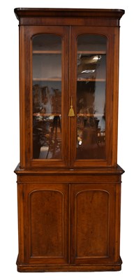Lot 1469 - A Victorian Mahogany Glazed Bookcase...