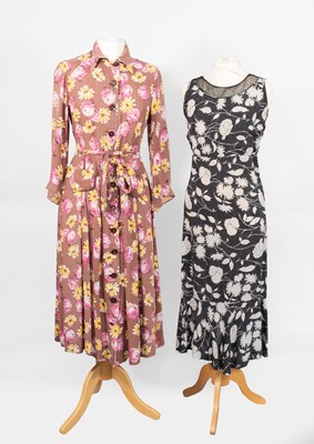 Lot 2066 - Circa 1930s and Later Costume comprising a red...