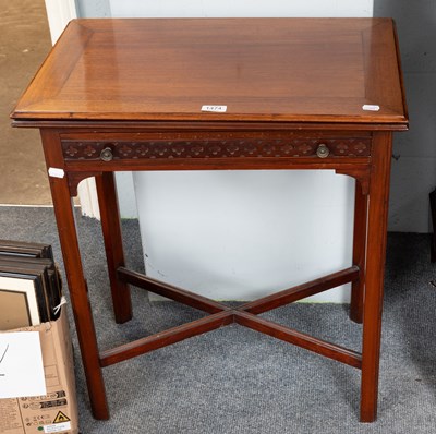 Lot 1474 - A 19th Century Mahogany Fold Over Card Table,...