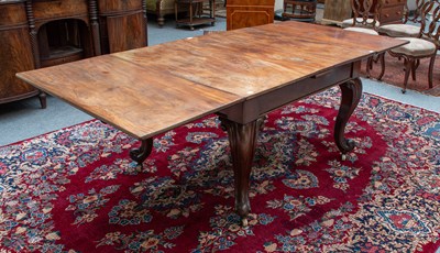 Lot 1529 - A 19th Century Mahogany Draw Leaf Dining Table,...