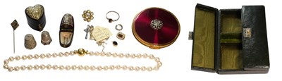 Lot 468 - A Small Quantity of Jewellery, including a...
