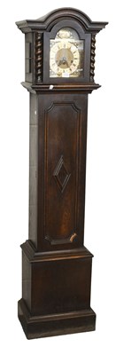 Lot 1538 - A Small Chiming Longcase Clock, circa 1930s,...