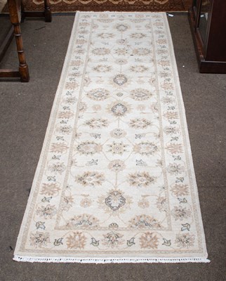 Lot 1290 - Afghan Ziegler Runner, the ivory field of...