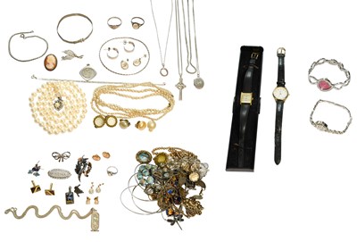 Lot 418 - A Quantity of Silver/White Metal and Costume...