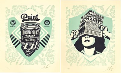 Lot 1283 - Shepard Fairey (b.1970) American "Paint it...