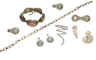 Lot 477 - A Small Quantity of Silver and White Metal...