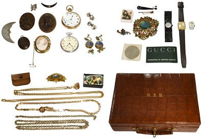 Lot 516 - A Quantity of Jewellery, including two lava...