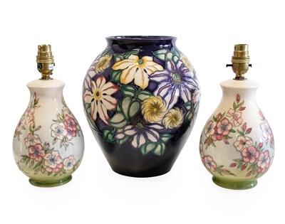 Lot 616 - A Modern Moorcroft Royal Tribute Pattern Vase,...