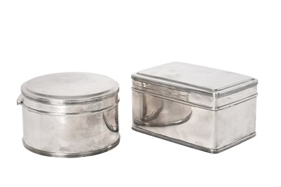Lot 2096 - Two Dutch Silver Biscuit-Boxes