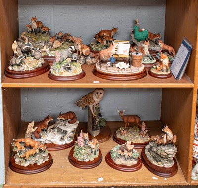 Lot 1155 - Border Fine Arts Fox Groups, including: 'A...