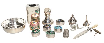 Lot 126 - A Collection of Assorted Silver and Objects of...