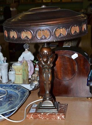 Lot 531 - Circa 1930s figural table lamp and shade