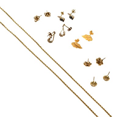Lot 427 - A Rope Twist Necklace, length 79.2cm; and...
