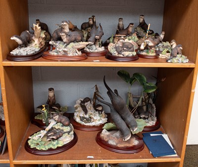 Lot 1156 - Border Fine Arts Otter Groups, including: 'In...