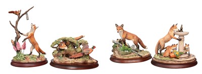 Lot 1149 - Border Fine Arts Fox Groups, comprising: 'Out...