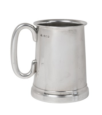 Lot 2168 - An Edward VIII Silver Mug With Glass Base