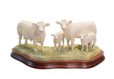 Lot 1062 - Border Fine Arts 'Charolais Family Group',...