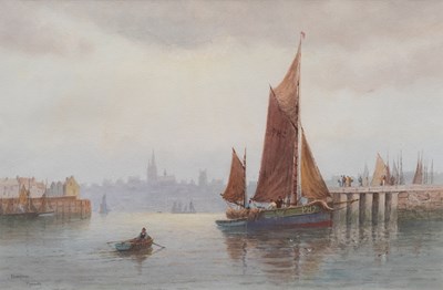 Lot 1272 - Charles E Hannaford (1863-1955) "Plymouth"...