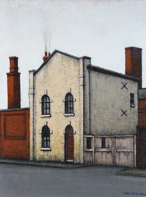 Lot 476 - Stuart Walton (b.1933) "Grey Building, Globe...