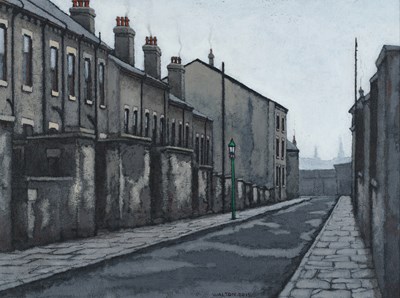 Lot 477 - Stuart Walton (b.1933) "Back Street, Bradford"...