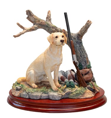 Lot 1097 - Border Fine Arts 'Game For More' (yellow Lab),...