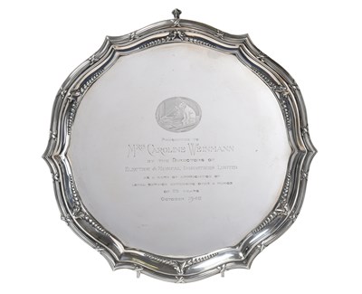 Lot 2174 - A George VI Silver Salver