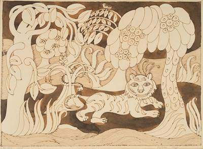 Lot 530 - Kathleen Major (1905-1977) "In the Jungle"...